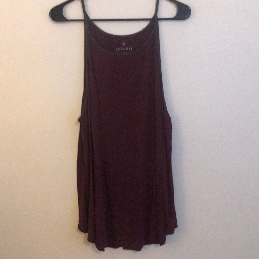 American eagle burgundy tank XL
